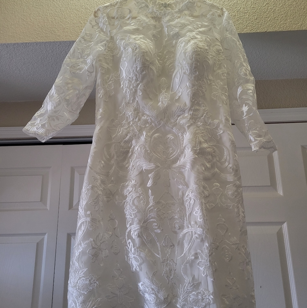 Short wedding or rehearsal dress